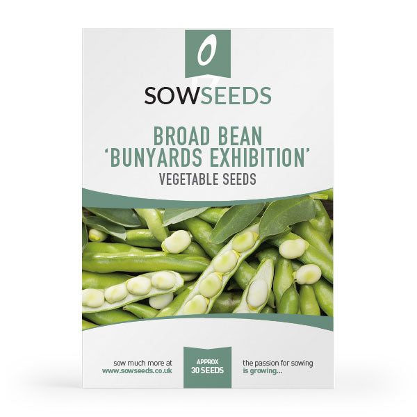 broad bean bunyards exhibition vegetable seeds