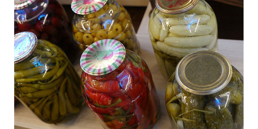 pickled chilli in a jar