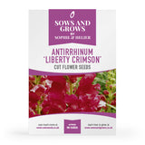Antirrhinum Liberty Crimson Cut Flower Seeds