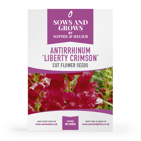 Antirrhinum Liberty Crimson Cut Flower Seeds
