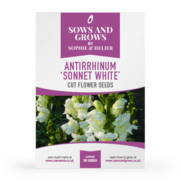 Antirrhinum Sonnet White Cut Flower Seeds