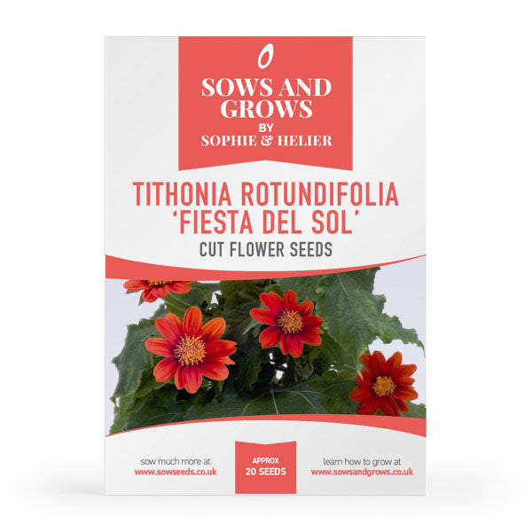 Tithonia Rotundifolia 'Fiesta Del Sol' Cut Flower Seeds