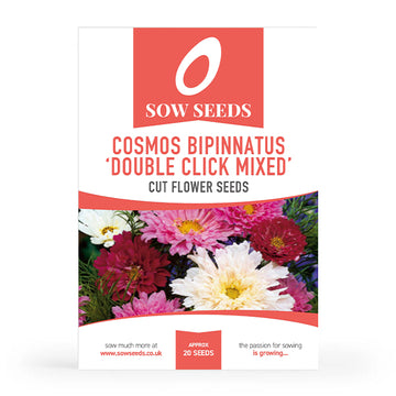 Cosmos Bipinnatus 'Double Click Mixed' Cut Flower Seeds