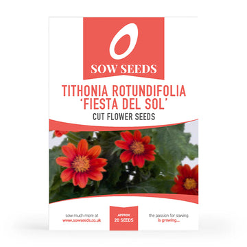 Tithonia Rotundifolia 'Fiesta Del Sol' Cut Flower Seeds
