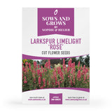 Larkspur Limelight Series Rose Cut Flower Seeds