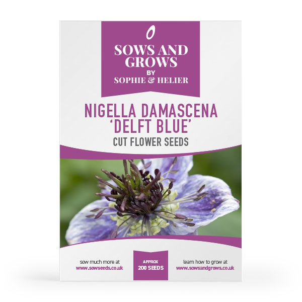 Nigella Darmascens Delft Blue Cut Flower Seeds