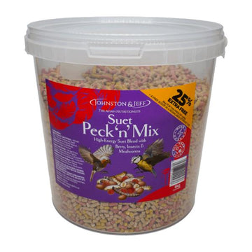 Suet Peck 'N' Mix Wild Bird Food Tub - 6kg