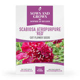 Scabiosa	Atropurpurea Red Cut Flower Seeds