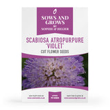 Scabiosa	Atropurpurea Violet Cut Flower Seeds