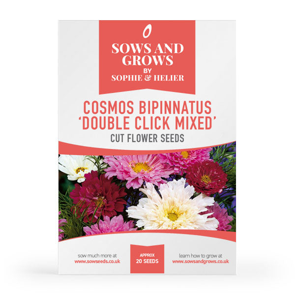 cosmos flower seeds uk Cosmos Bipinnatus 'Double Click Mixed' Cut Flower Seeds