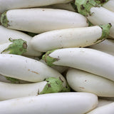 aubergine white sausage vegetable seeds