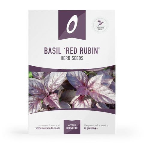 Herb Basil Red Rubin Seeds
