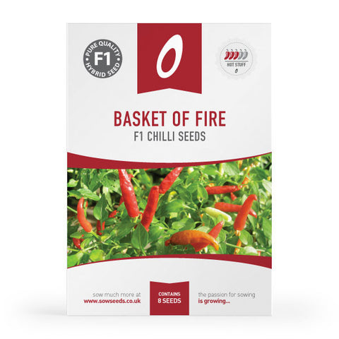 Chilli Pepper Basket of Fire F1 Seeds