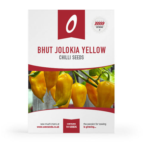 Chilli Pepper Bhut Jolokia Yellow Seeds