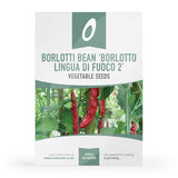 Borlotti Bean Borlotto Lingua di Fuoco 2 Seed Packet
