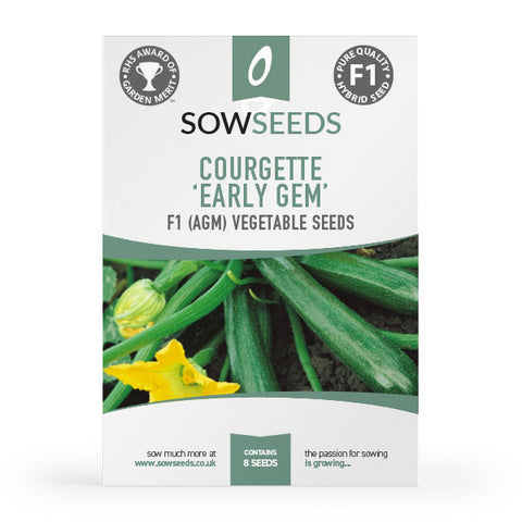 Courgette Early Gem F1 Seeds (AGM)