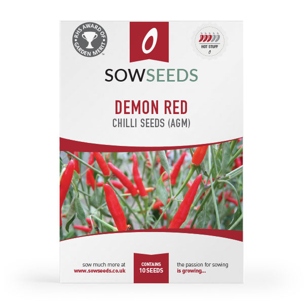 Demon Chilli Chilli Pepper Demon Red (AGM) Seeds | Quality Seeds from Sow Seeds Ltd