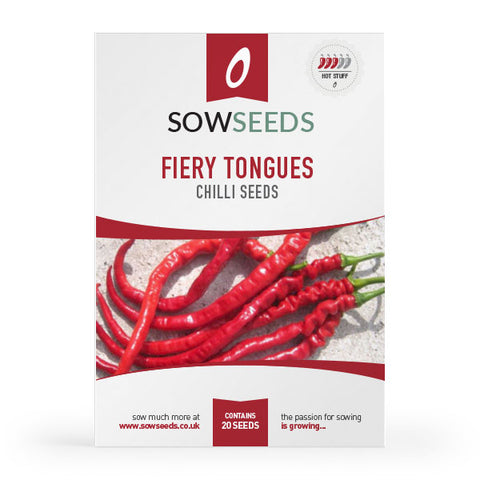 Chilli Pepper Fiery Tongues Seeds