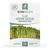 flax brown linseed microgreen seeds