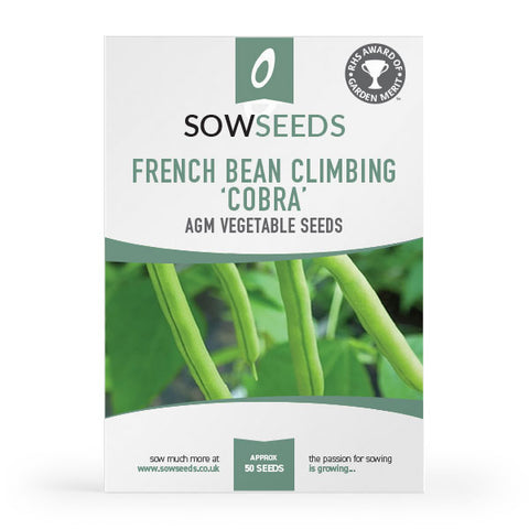 French Bean Climbing Cobra AGM Seeds