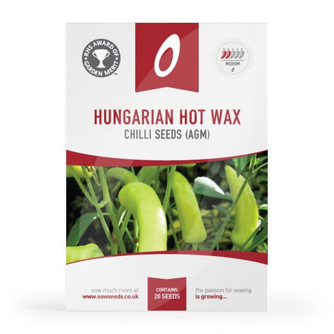 Chilli Pepper Hungarian Hot Wax  (AGM) Seeds