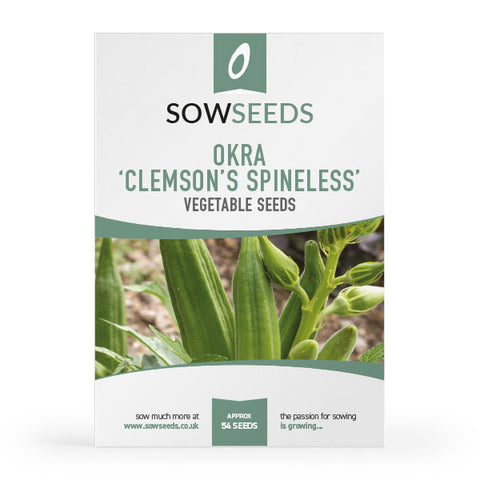 Okra Clemson's Spineless Seeds