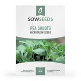 pea shoots sprouting microgreen seeds