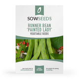 runner bean painted lady seeds