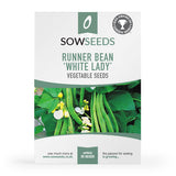 runner bean white lady vegetable seeds