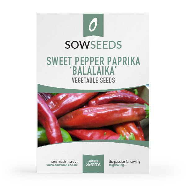 paprika plant seeds Sweet Pepper Balalaika (Paprika) Seeds