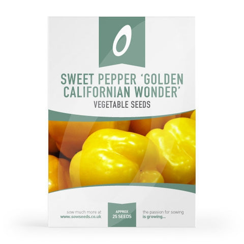 Sweet Pepper Golden Californian Wonder Seeds