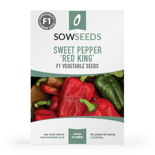 sweet pepper red king f1 vegetable seeds