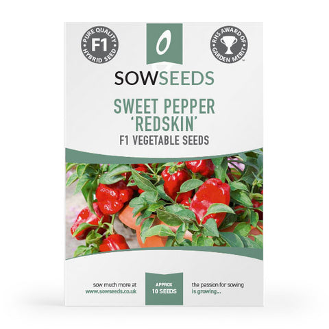 Sweet Pepper Redskin F1 AGM Seeds
