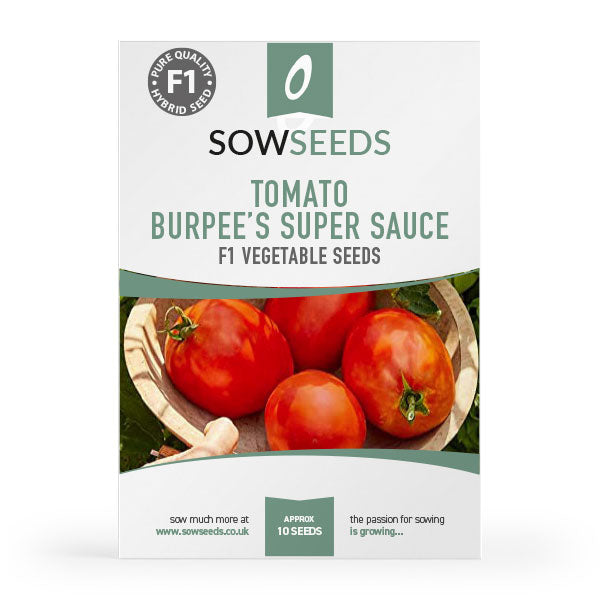 Tomato Burpee's Super Sauce F1 Seeds | Quality Seeds from Sow
